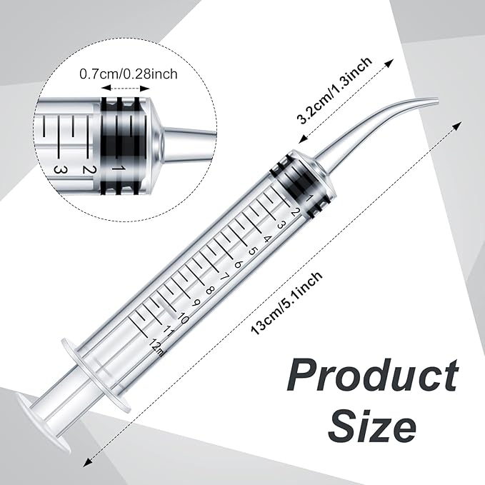 💉 Curved Tip Syringe – 12ml