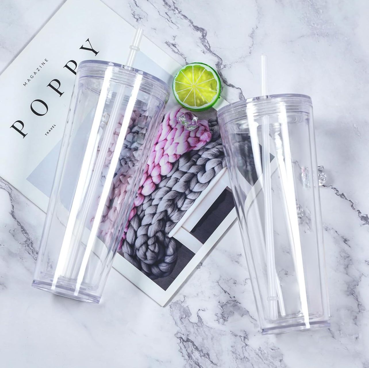 24 ounce acrylic snow globe Tumblr