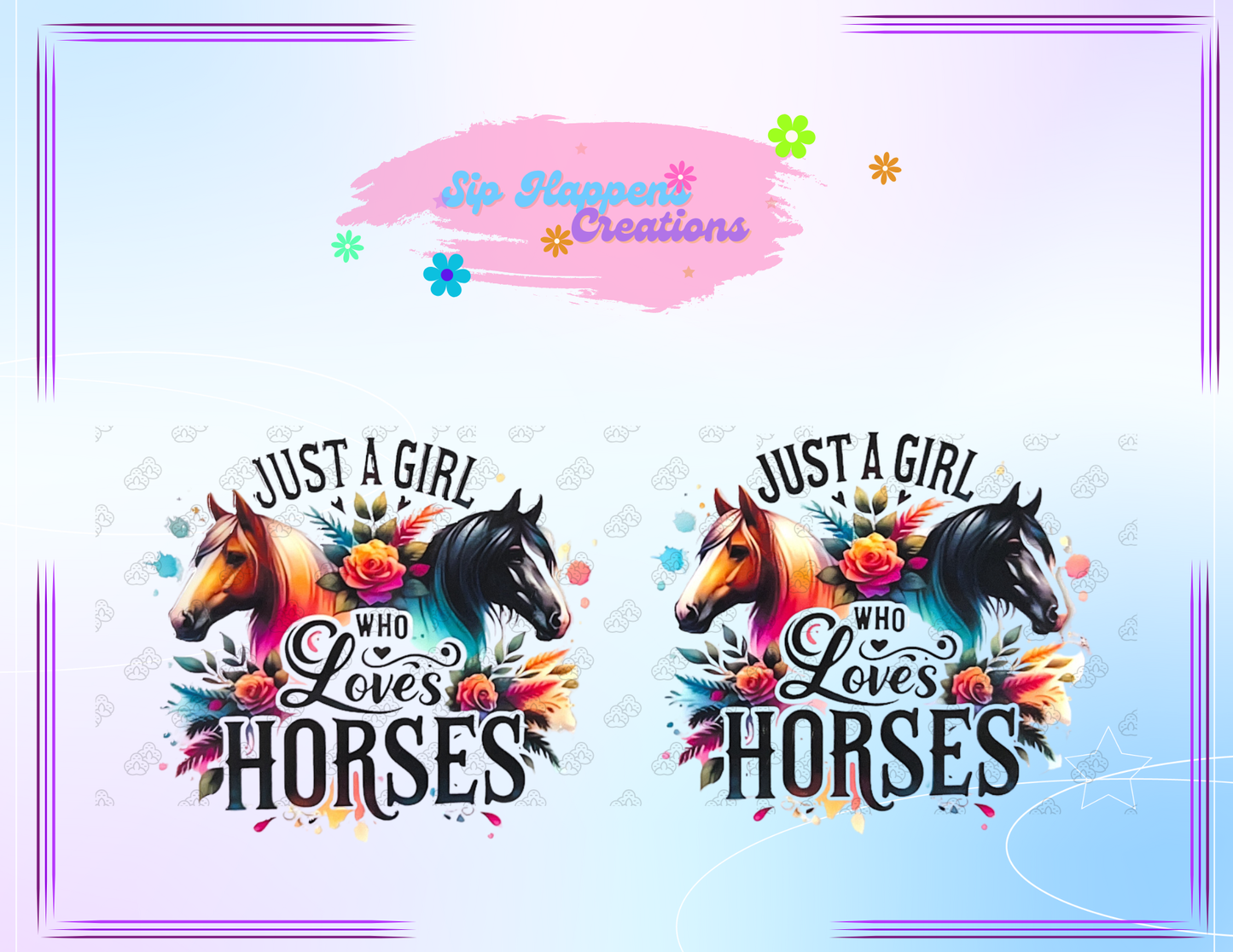 Just a girl, who loves horses