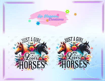 Just a girl, who loves horses