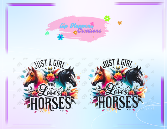 Just a girl, who loves horses